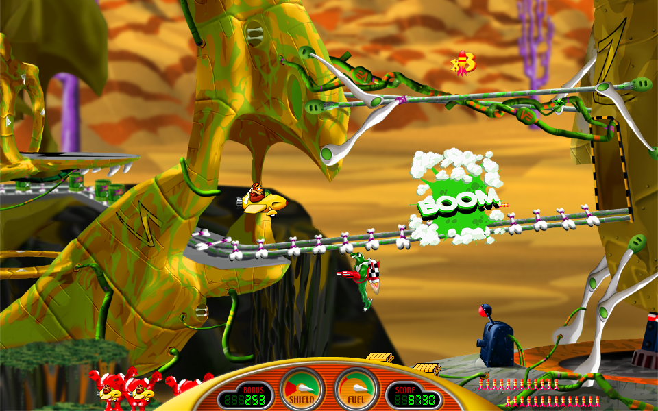 Captain Bumper game screenshot at level 10 - Zeurbella's Fortres