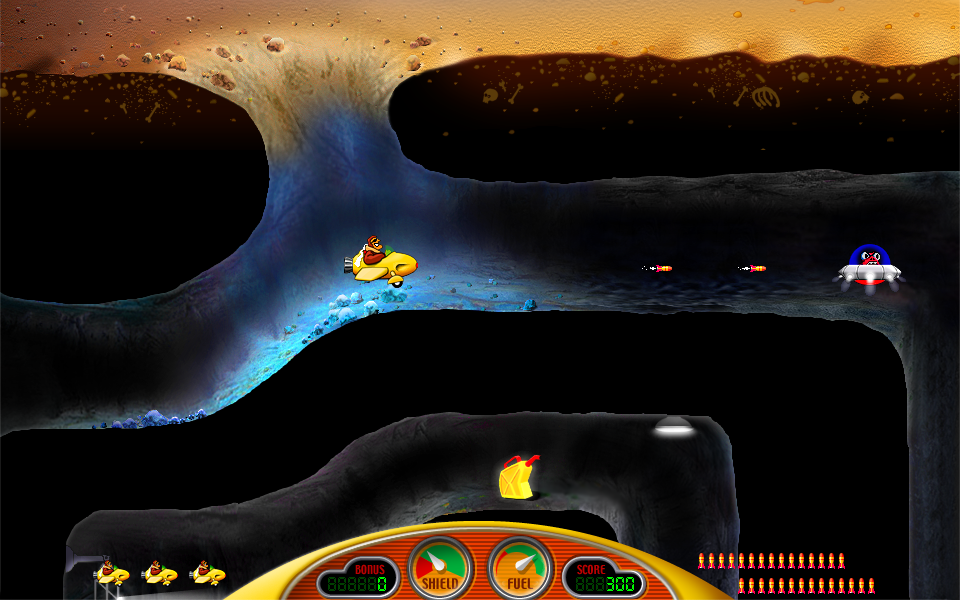 Captain Bumper game screenshot at level 2 - Globulus City